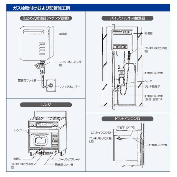ボールUIねじガス栓 ＜GB361Z5＞[光陽産業]の通販 ｜ 配管部品.com