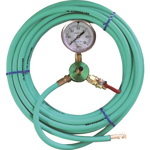 カンツール 配管内止水用品 エアホース10m 圧力計付 HT-10-T[カン