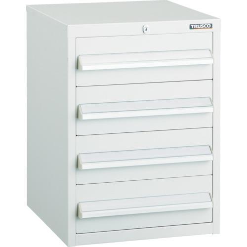 TRUSCO LVR型キャビネット 392X412XH540 引出4段 W LVR-542W[トラスコ