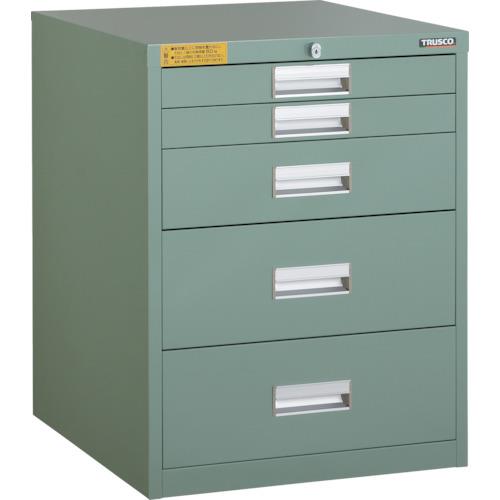 TRUSCO LVE型キャビネット 500X550XH650 引出5段 LVE-654[トラスコ中山