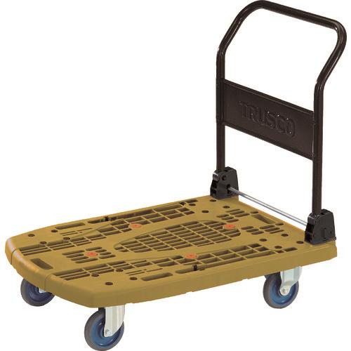 TRUSCO 樹脂台車 カルティオビッグ 折畳 900X600 ストッパー付