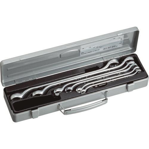 TONE ロングメカニックめがねレンチセット(45°X10°) 6pcs M446[TONE]の