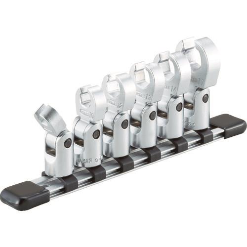 TONE フレックスクロウフットレンチセット(ホルダー付) 6pcs HSCF306F