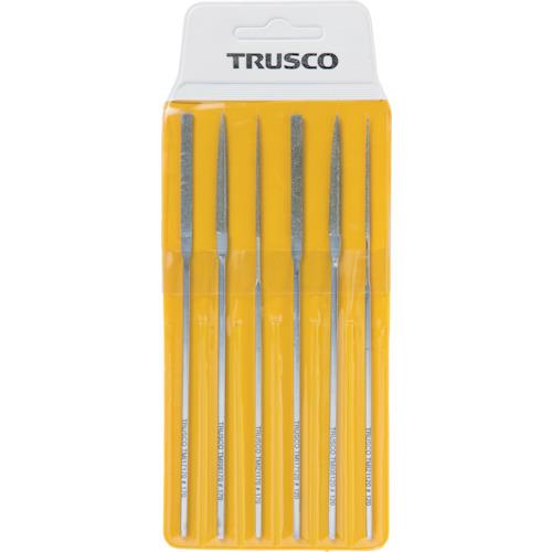 TRUSCO ダイヤモンドミニヤスリ 平・半丸・丸 6本組セット TMIS1