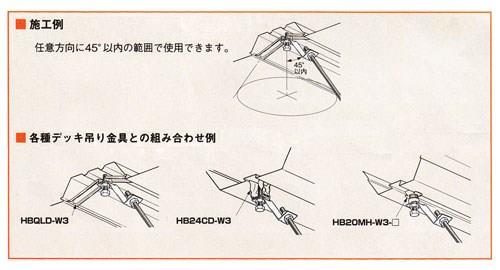 合成スラブデッキ吊り金具用振れ止め金具 ＜DYF1D＞[ネグロス電工]の