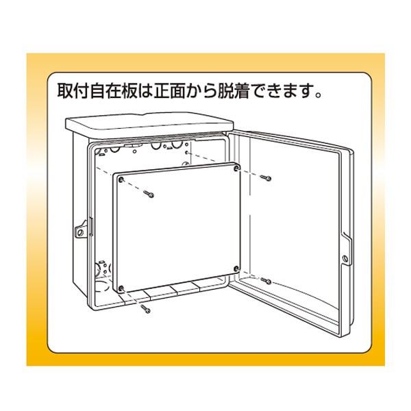 ウオルボックス(プラスチック製防雨スイッチボックス) 屋根一体型 ヨコ