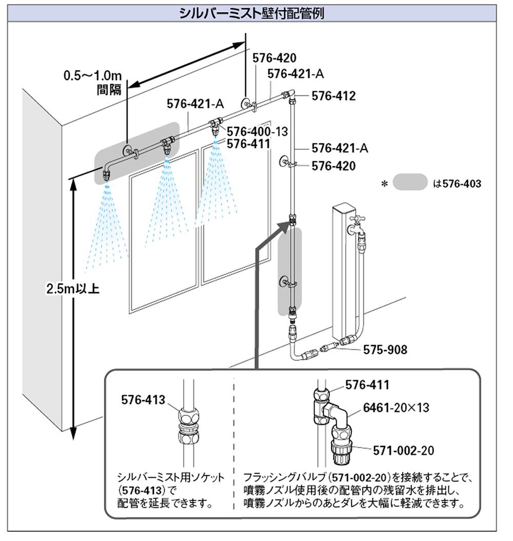 訳あり品送料無料 カクダイ 噴霧ノズル 16 KAKUDAI