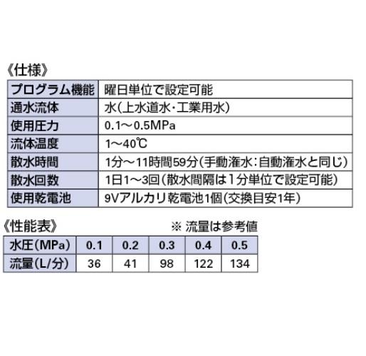 潅水用プログラムユニット ＜502-405＞[カクダイ]の通販 ｜ 配管部品.com