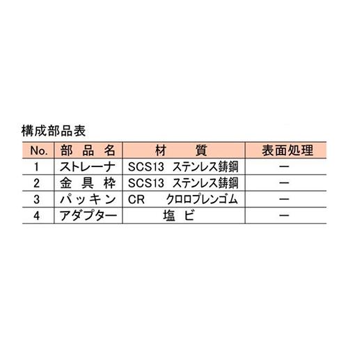 ステンレス製排水目皿 ＜DD-V(SU)＞[長谷川鋳工所]の通販 ｜ 配管部品.com