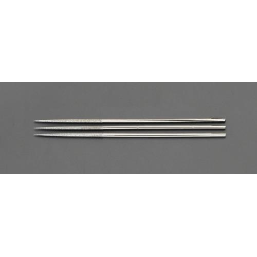 高い信頼 厚い信頼 140mm ダイヤモンドヤスリ(精密・丸/3粒度・3本組)[エスコ]の ヤスリ