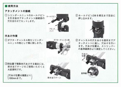 ダクターチャンネルパンチャーアタッチメント(MAKEX用) ＜MAKE-DP
