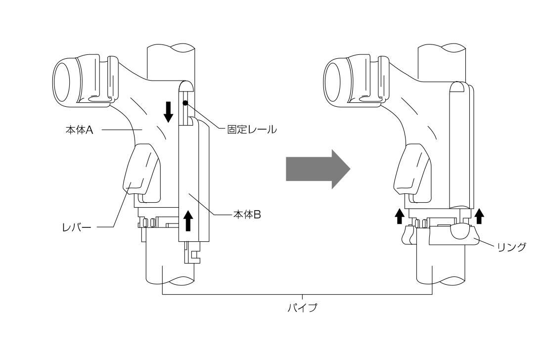 スライドシャワーフック TOTO、KVK用 ＜R29＞[リラインス]の通販｜配管部品.com