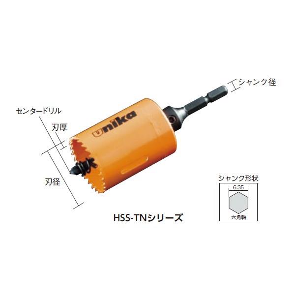 ハイスホールソー(ツバ無し) ＜HSS-TN＞[ユニカ]の通販｜配管部品.com