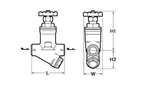 バイパス弁兼用ディスク式スチームトラップ ねじ込接続 <SV-N バイパス弁兼用ディスク式スチームトラップ ねじ込接続 <SV-N