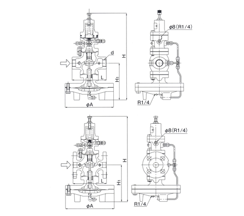 ヨシタケ 減圧弁 GP-2000 20k-25A フランジタイプ