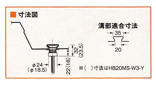 合成スラブデッキ用吊りボルト支持金具 ＜HB20MH-W3＞[ネグロス電工]の
