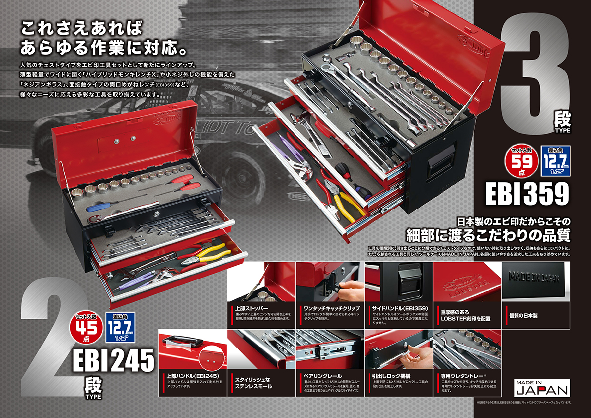 工具セット 工具セット ＜EBI245＞[ロブテックス]の通販 ｜ 配管部品.com
