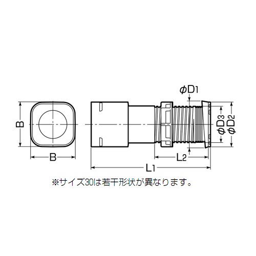 カクフレキ用ハンドホール用コネクタ 防水パッキン付 ＜KFEKH-P＞[未来